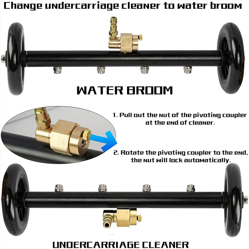 Undercarriage Surface Cleaner Water Broom